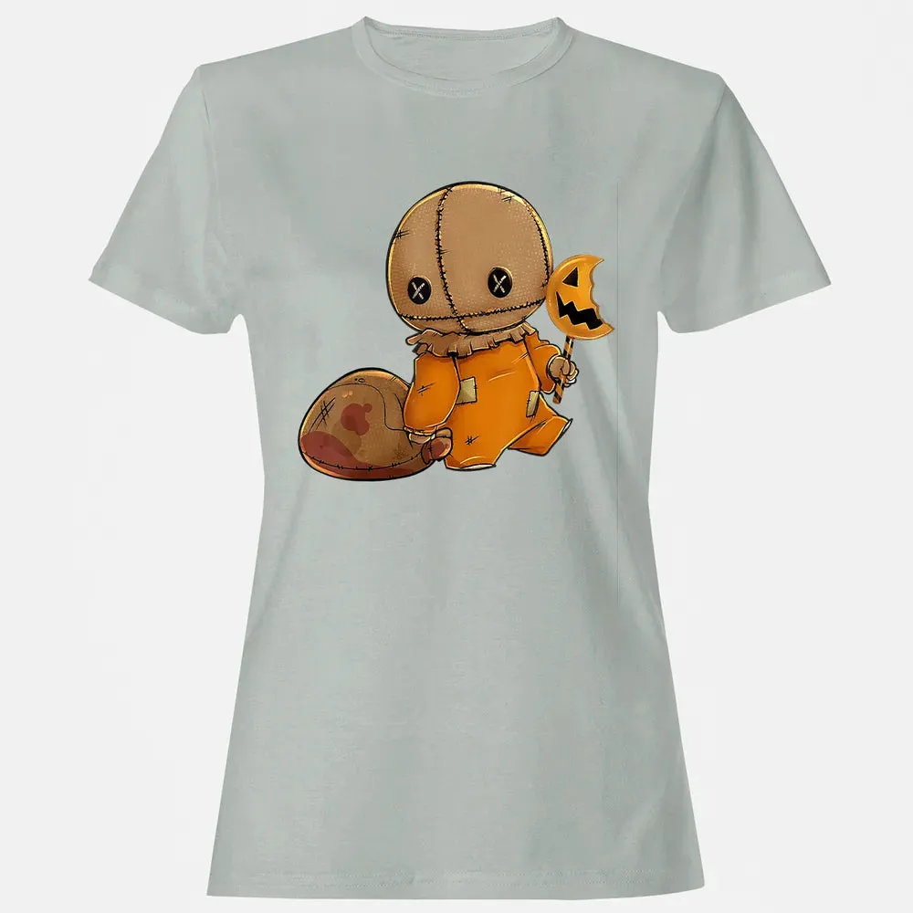 Trick r Treat Funny Cute Sam Halloween 2019 Costume Women's T-shirt - 2