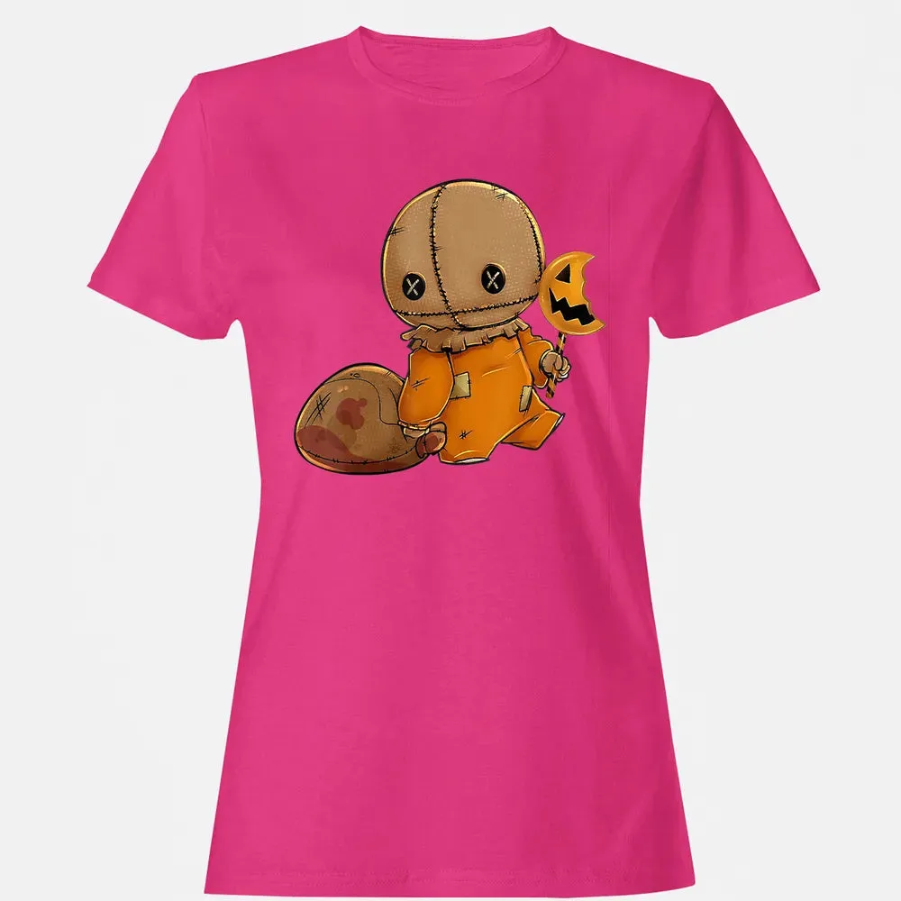 Trick r Treat Funny Cute Sam Halloween 2019 Costume Women's T-shirt - 6
