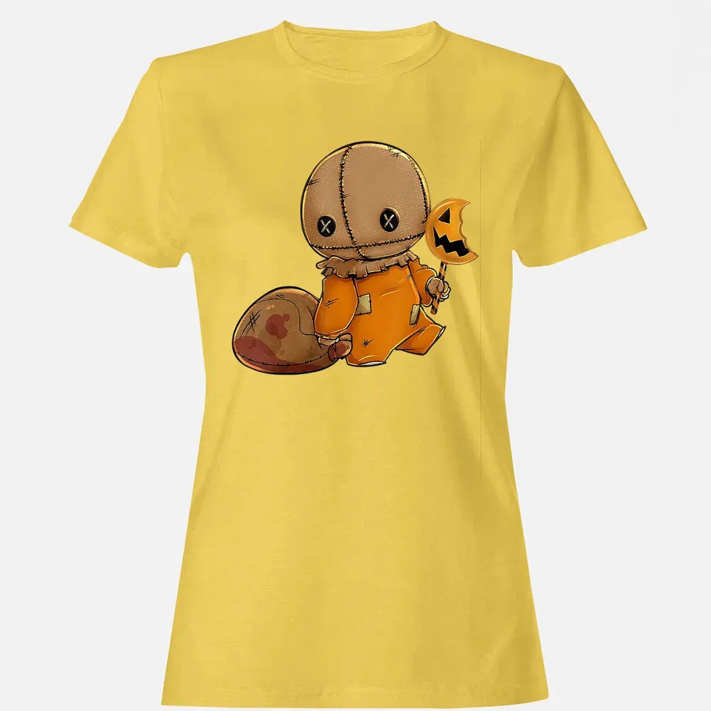 Trick r Treat Funny Cute Sam Halloween 2019 Costume Women's T-shirt - 4