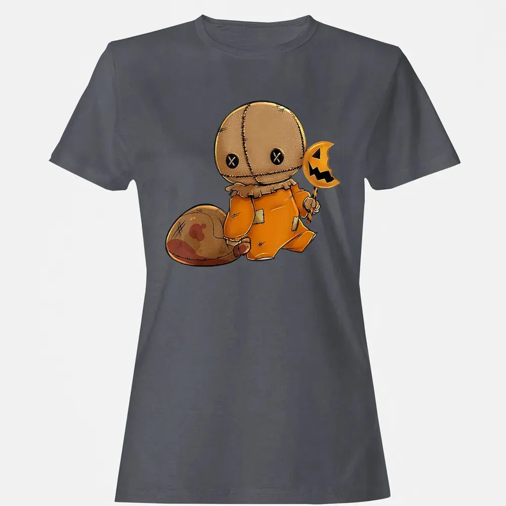 Trick r Treat Funny Cute Sam Halloween 2019 Costume Women's T-shirt - 5