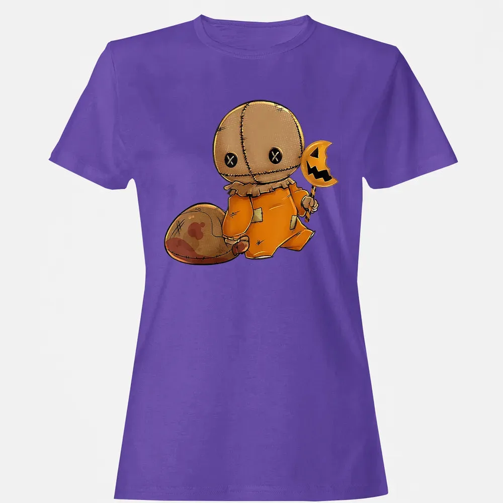 Trick r Treat Funny Cute Sam Halloween 2019 Costume Women's T-shirt - 12