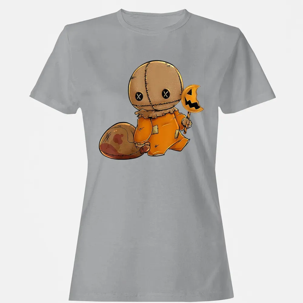 Trick r Treat Funny Cute Sam Halloween 2019 Costume Women's T-shirt - 15