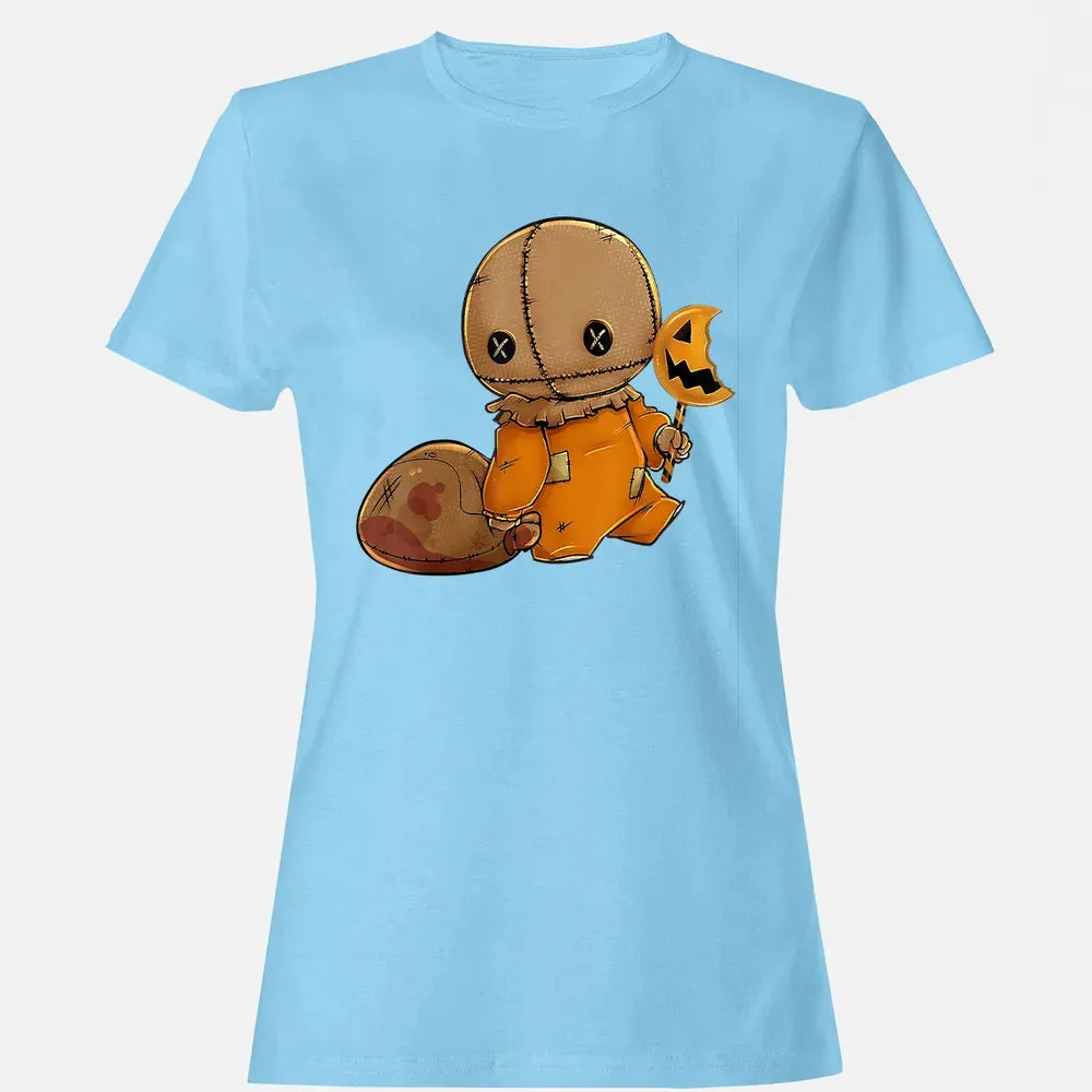 Trick r Treat Funny Cute Sam Halloween 2019 Costume Women's T-shirt - 8