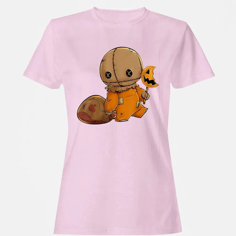 Trick r Treat Funny Cute Sam Halloween 2019 Costume Women's T-shirt - 9