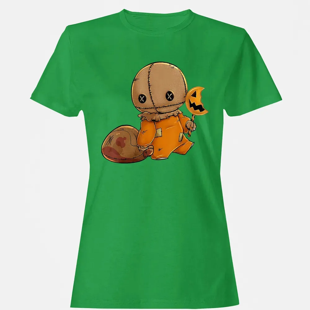 Trick r Treat Funny Cute Sam Halloween 2019 Costume Women's T-shirt - 7