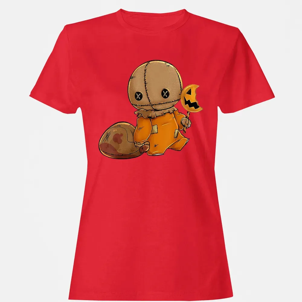 Trick r Treat Funny Cute Sam Halloween 2019 Costume Women's T-shirt - 13