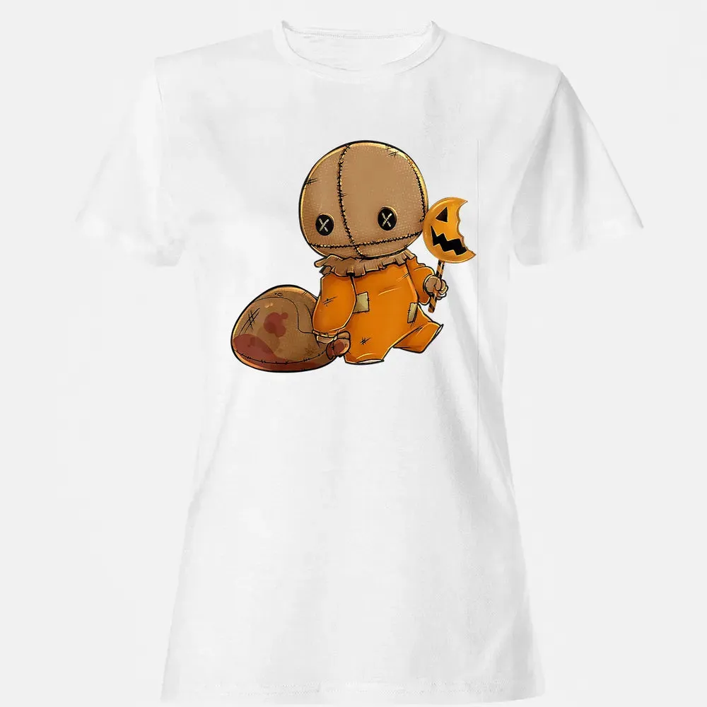 Trick r Treat Funny Cute Sam Halloween 2019 Costume Women's T-shirt - 16
