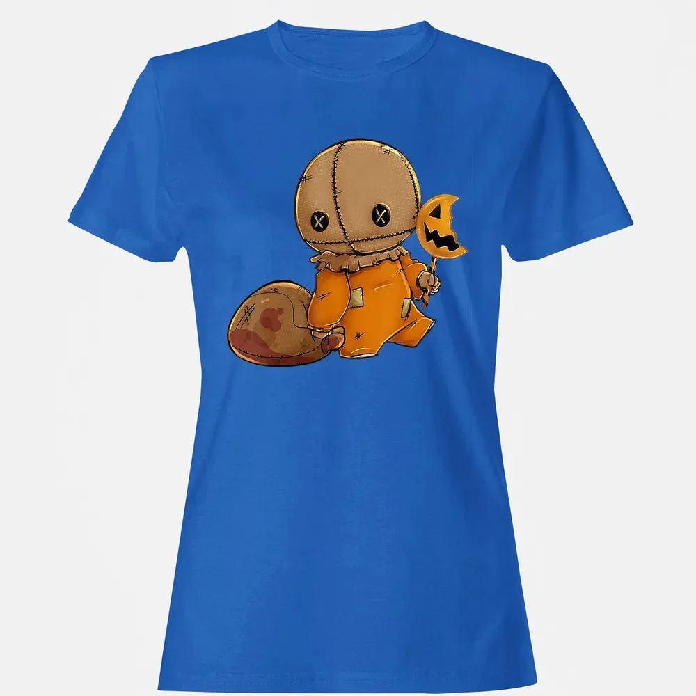 Trick r Treat Funny Cute Sam Halloween 2019 Costume Women's T-shirt - 14