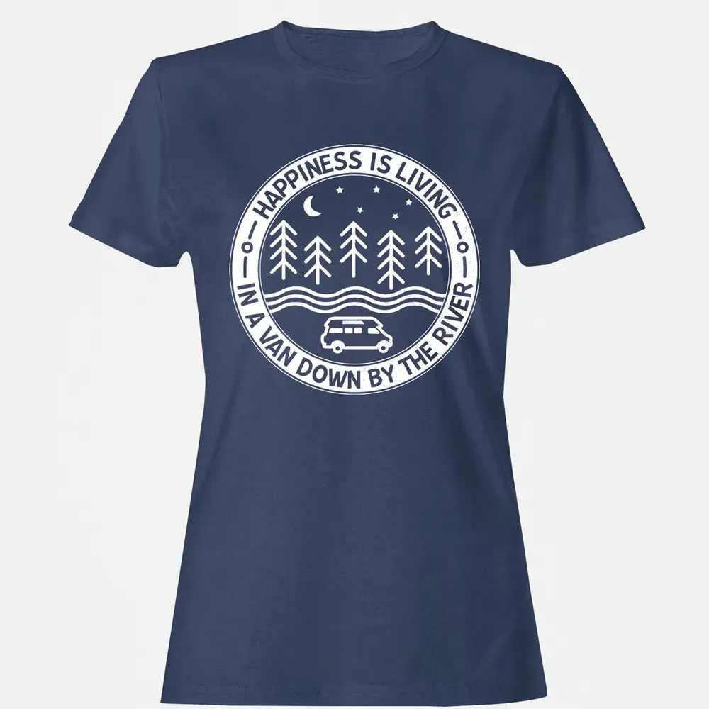 Happiness Is Living In A Van Down By The River Women's T-shirt - 10