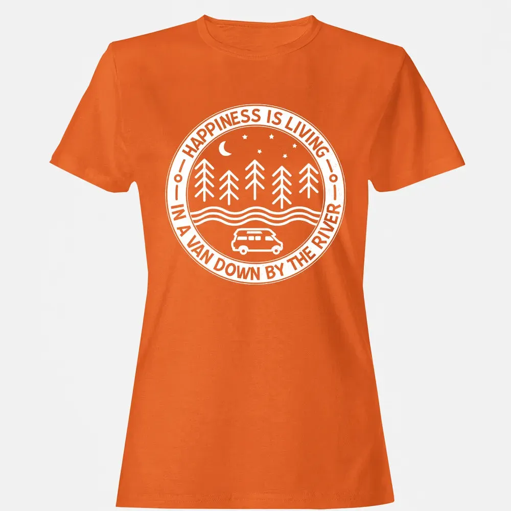 Happiness Is Living In A Van Down By The River Women's T-shirt - 11