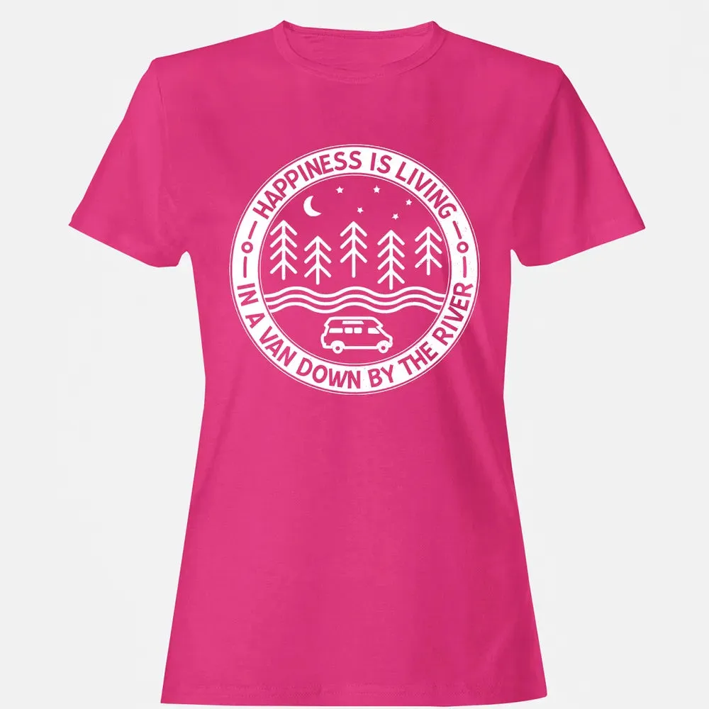Happiness Is Living In A Van Down By The River Women's T-shirt - 6