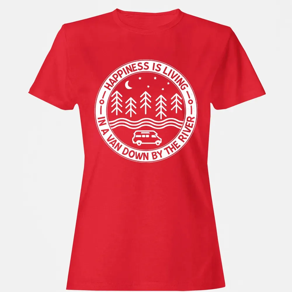 Happiness Is Living In A Van Down By The River Women's T-shirt - 13