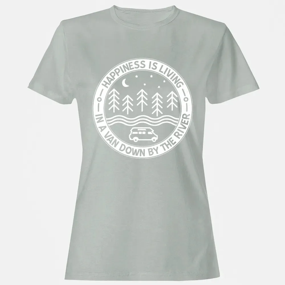Happiness Is Living In A Van Down By The River Women's T-shirt - 2