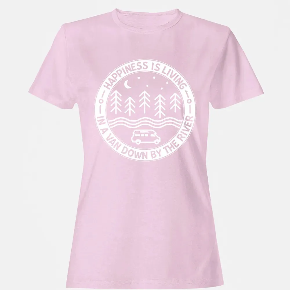 Happiness Is Living In A Van Down By The River Women's T-shirt - 9