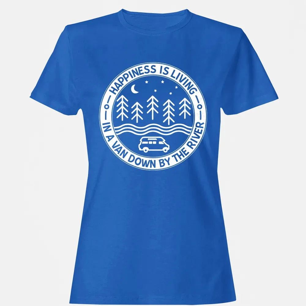 Happiness Is Living In A Van Down By The River Women's T-shirt - 14