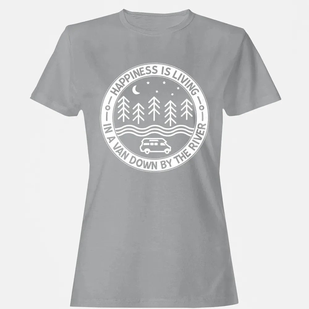 Happiness Is Living In A Van Down By The River Women's T-shirt - 15