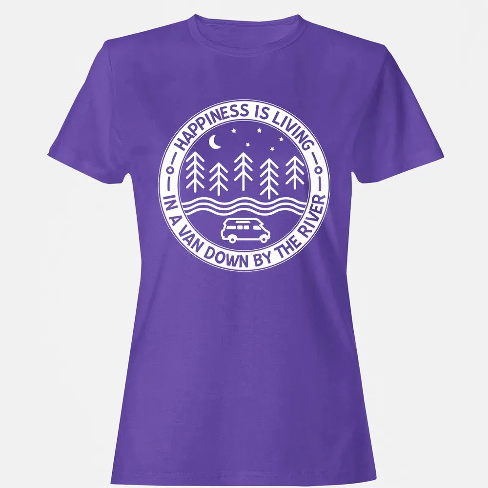 Happiness Is Living In A Van Down By The River Women's T-shirt - 12