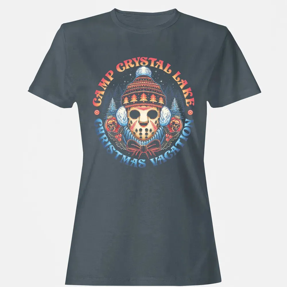 Camp Crystal Lake Christmas Vacation Women's T-shirt - 3