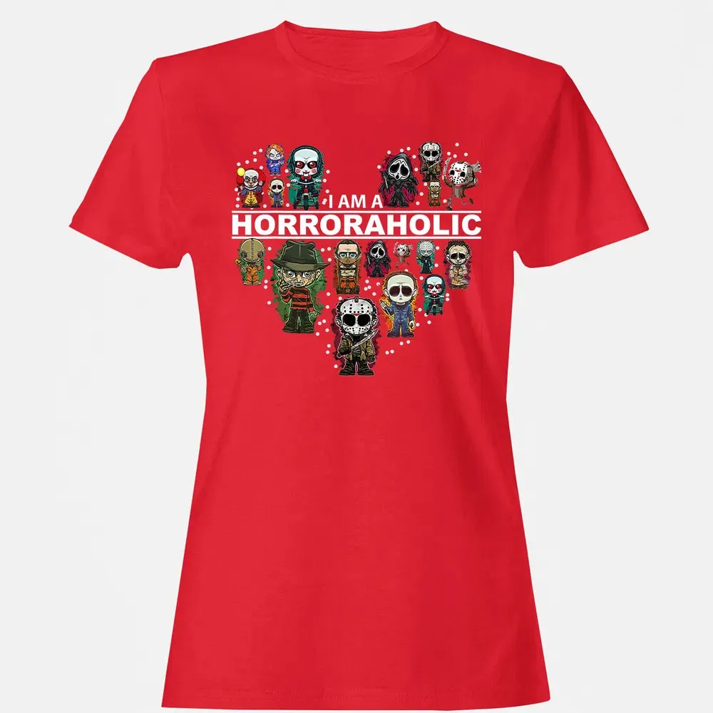 I Am A Horroraholic Halloween Day Horror Aholic Women's T-shirt - 13