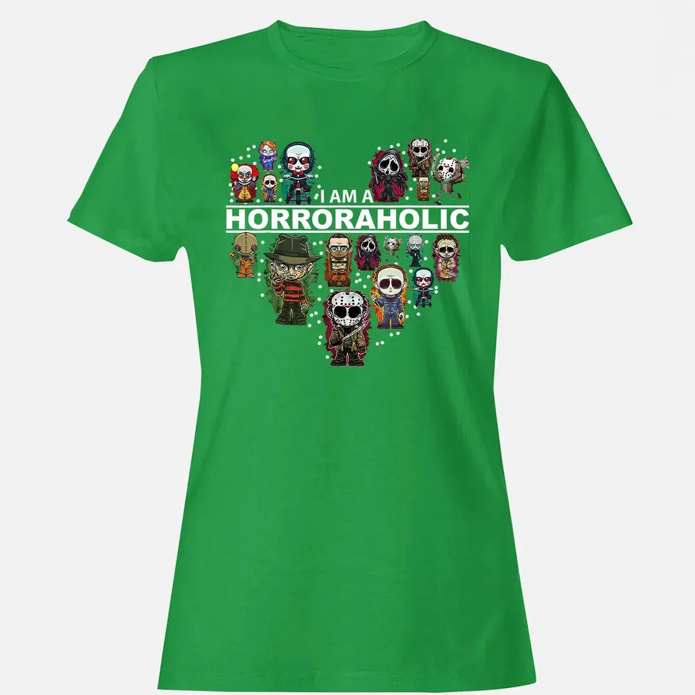 I Am A Horroraholic Halloween Day Horror Aholic Women's T-shirt - 7