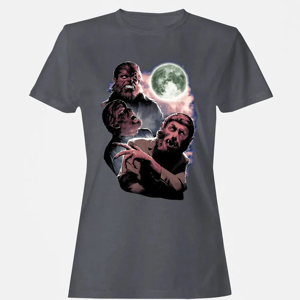 Wolf Man Moon Women's T-shirt - 5