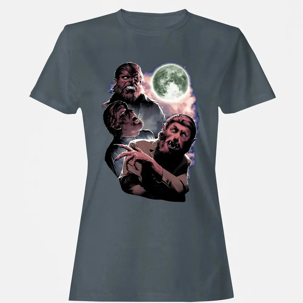 Wolf Man Moon Women's T-shirt - 3