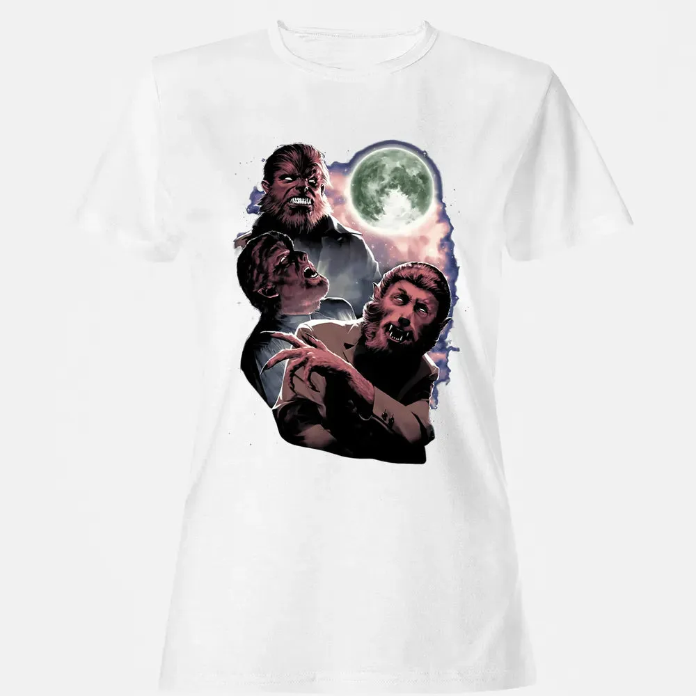 Wolf Man Moon Women's T-shirt - 16