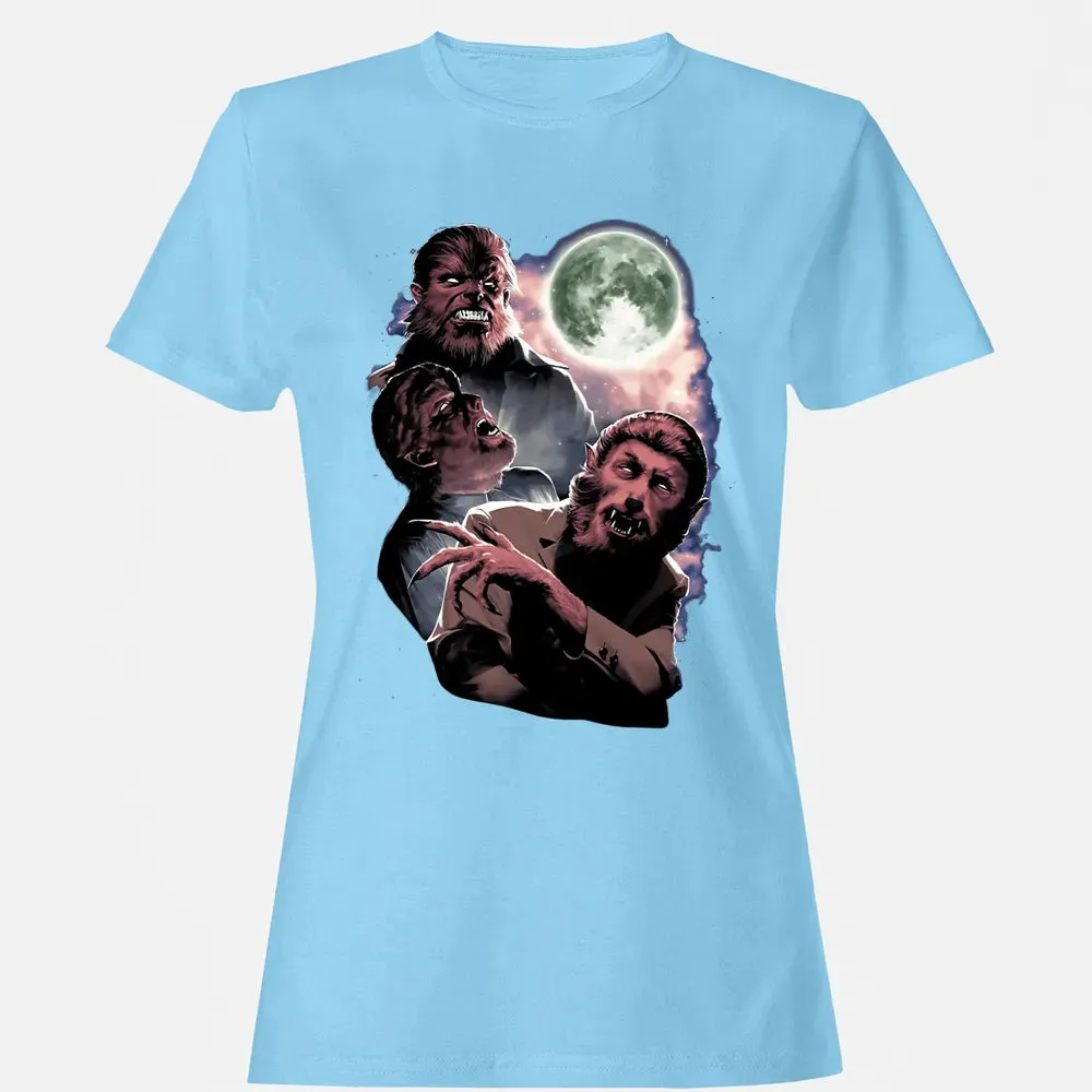 Wolf Man Moon Women's T-shirt - 8