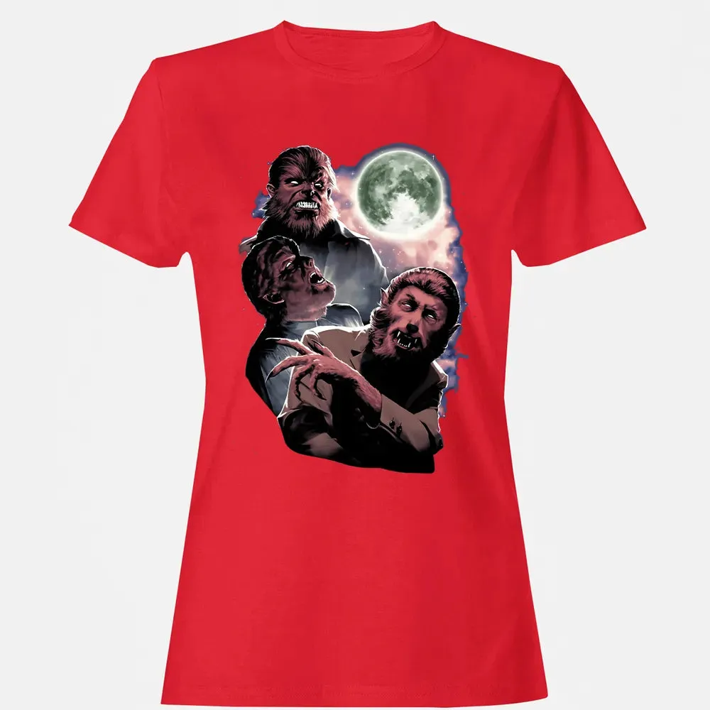 Wolf Man Moon Women's T-shirt - 13