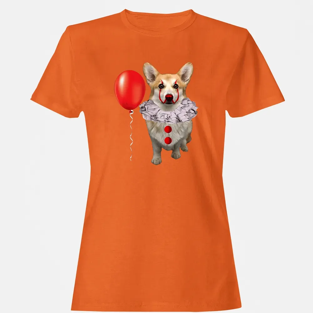 Corgi Scary Clown Funny Corgi Halloween Women's T-shirt - 11