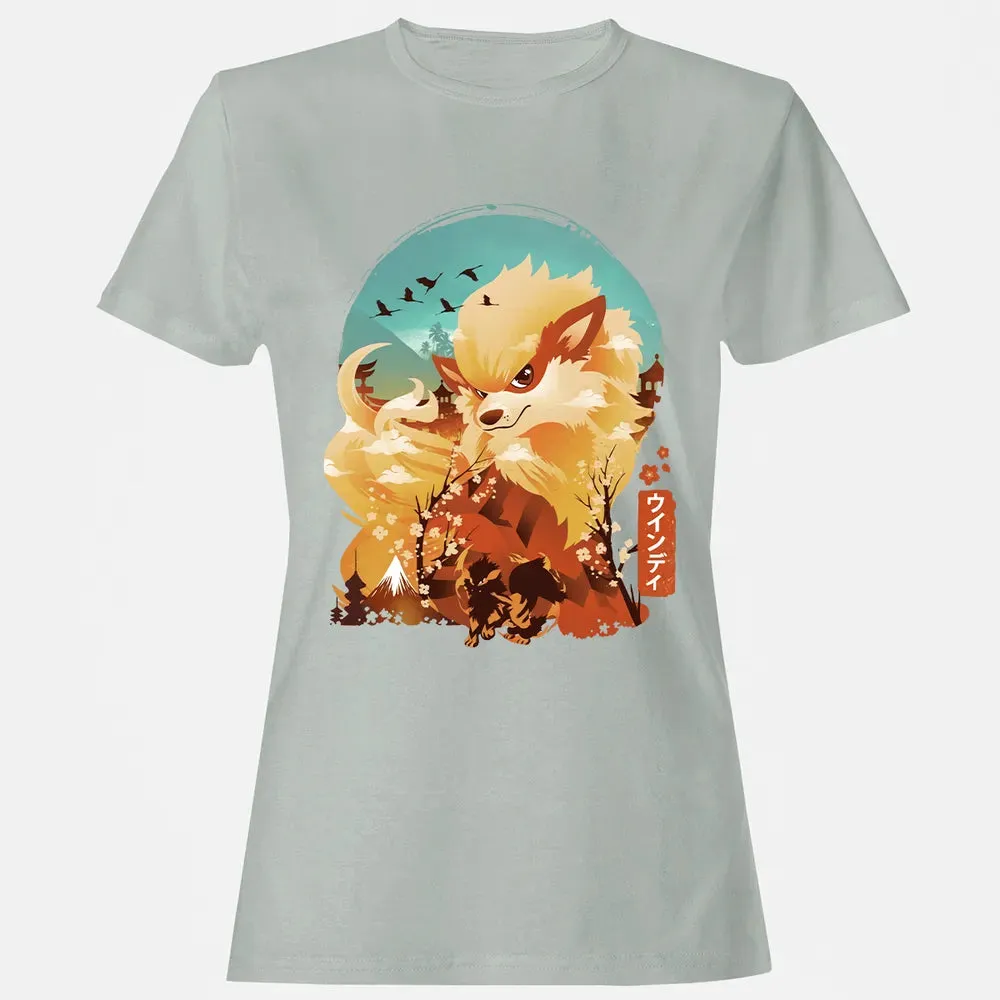 Ukiyo e Fire Monster Women's T-shirt - 2
