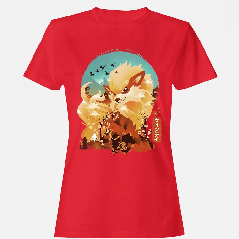 Ukiyo e Fire Monster Women's T-shirt - 13