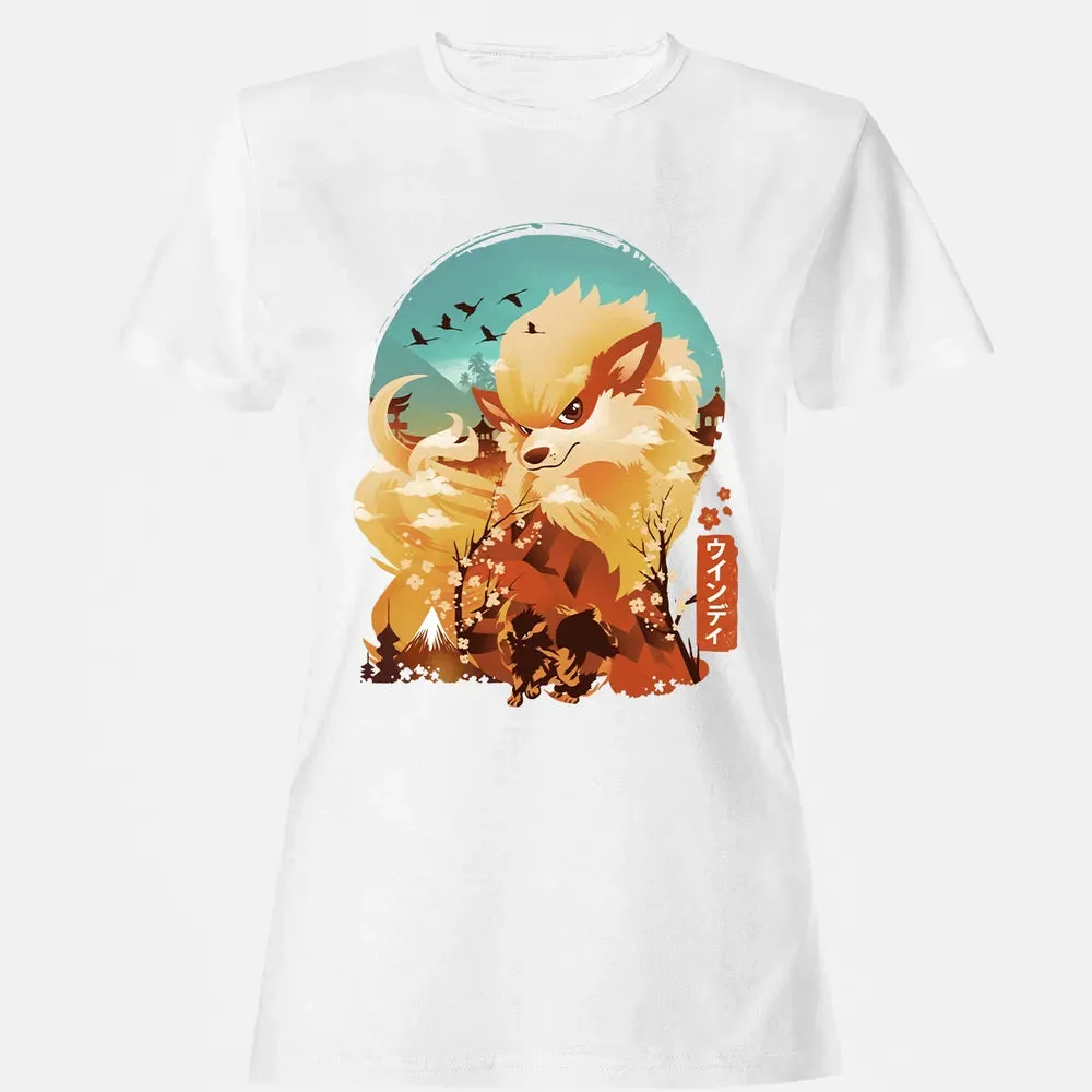 Ukiyo e Fire Monster Women's T-shirt - 16