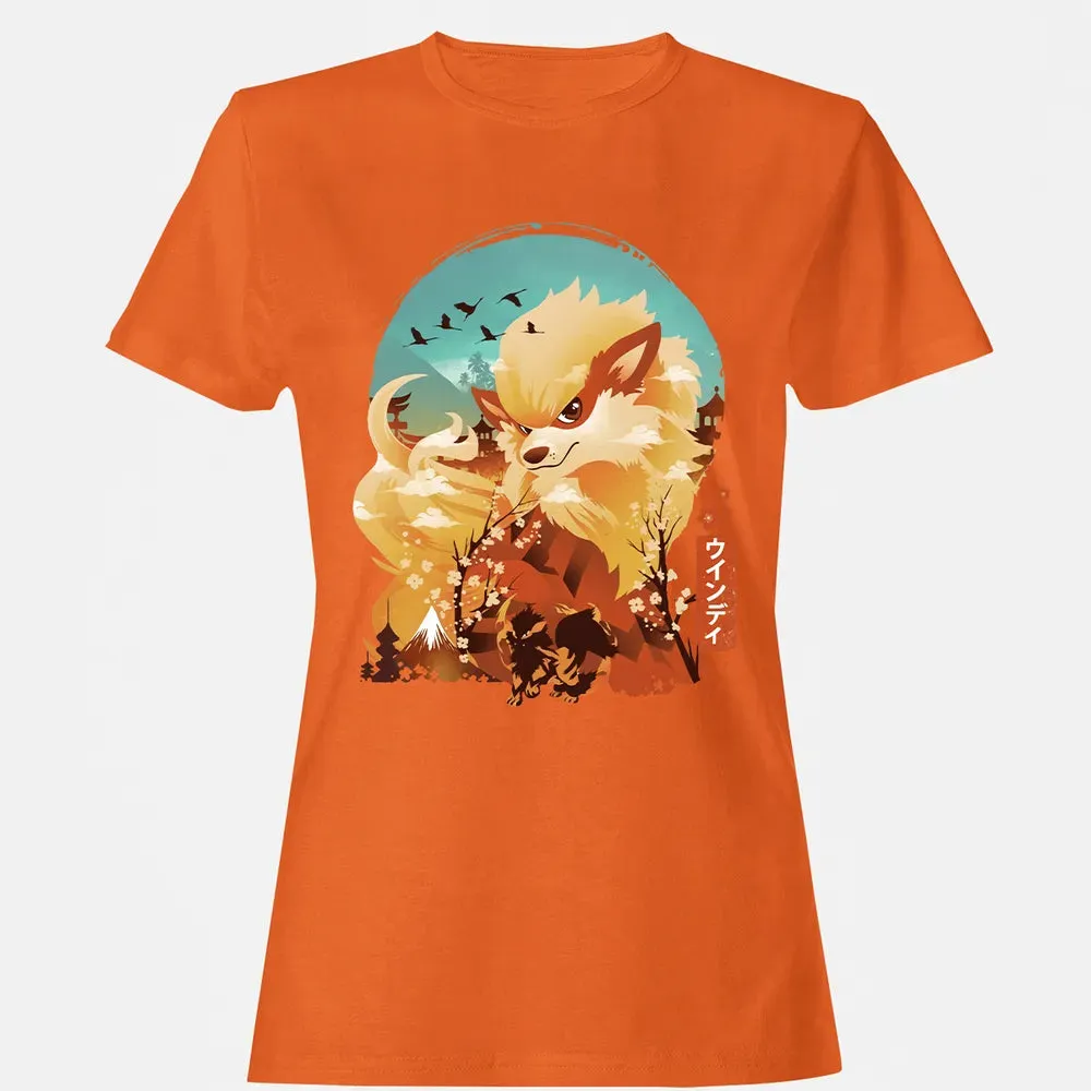 Ukiyo e Fire Monster Women's T-shirt - 11