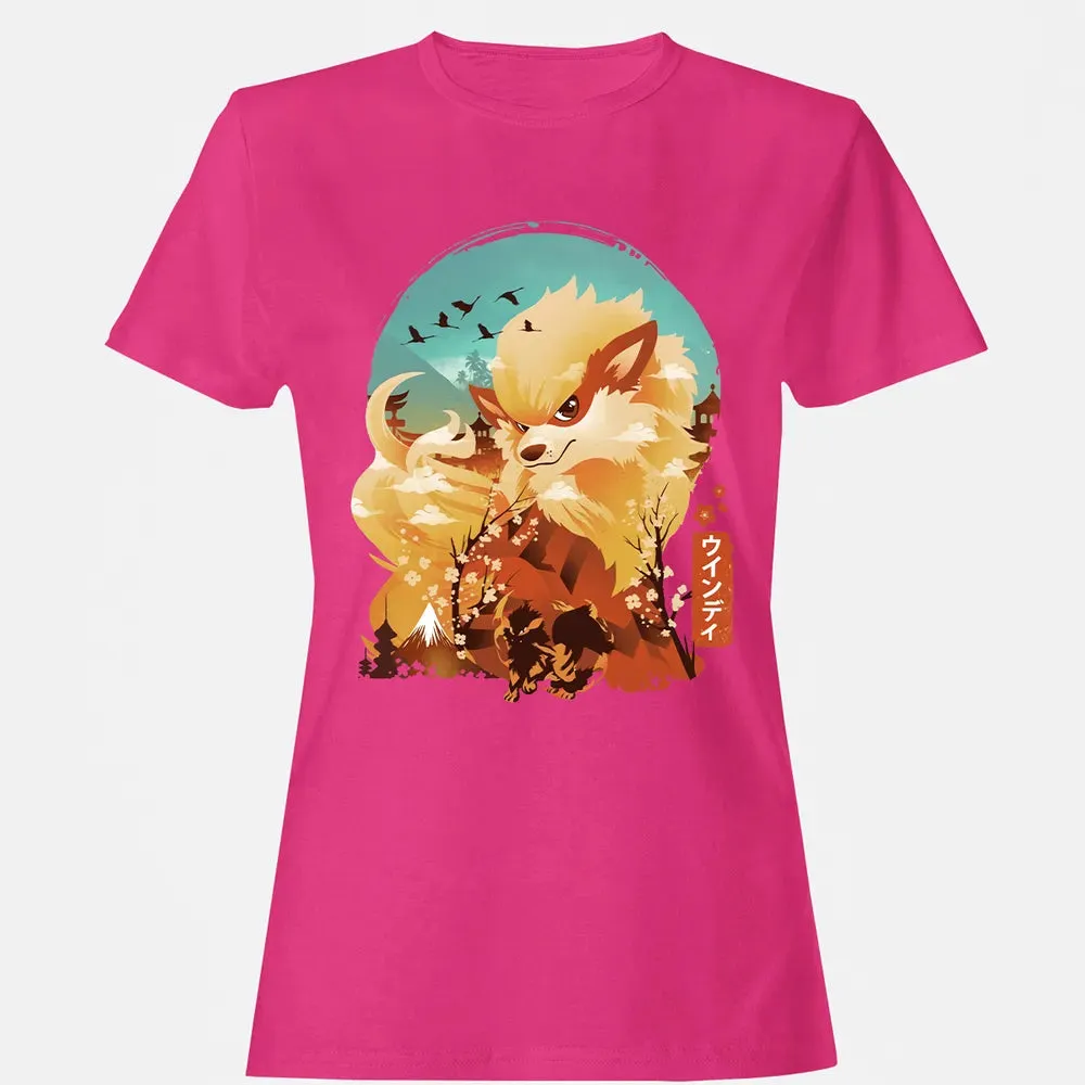 Ukiyo e Fire Monster Women's T-shirt - 6
