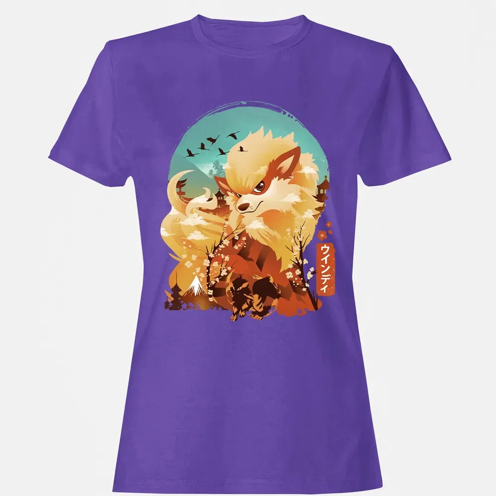 Ukiyo e Fire Monster Women's T-shirt - 12