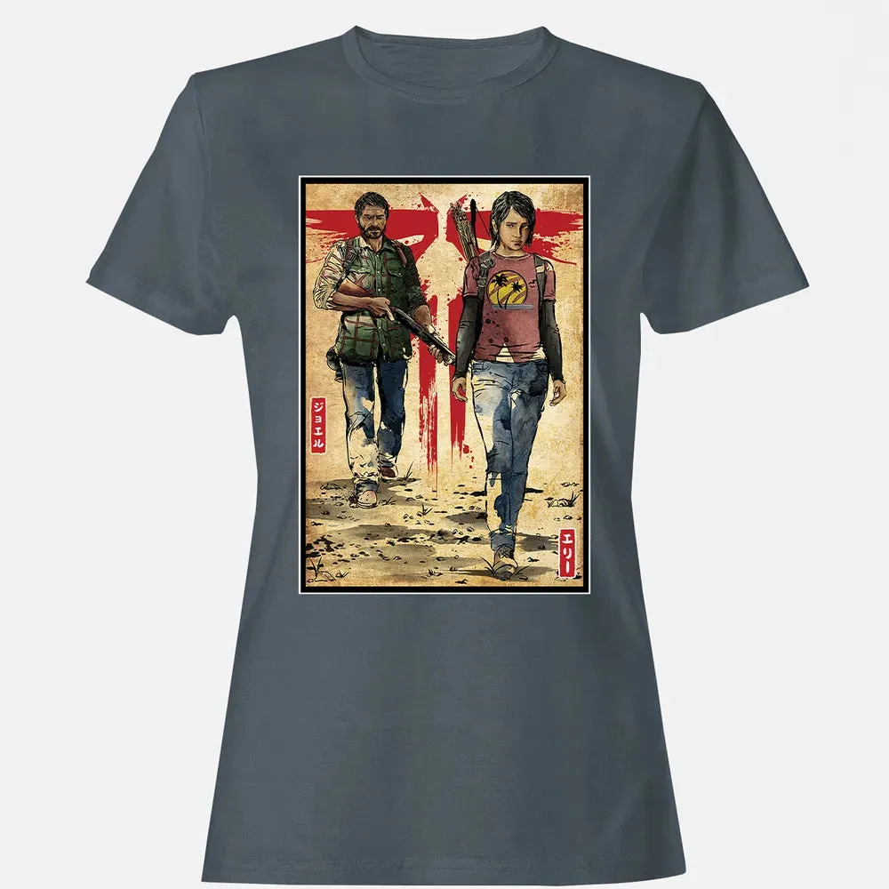 Joel and Ellie woodblock Women's T-shirt - 3