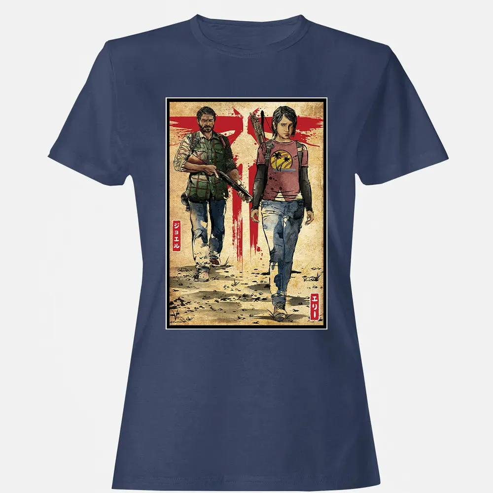 Joel and Ellie woodblock Women's T-shirt - 10