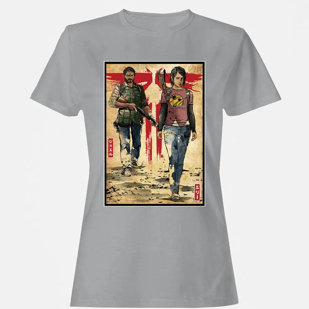 Joel and Ellie woodblock Women's T-shirt - 15