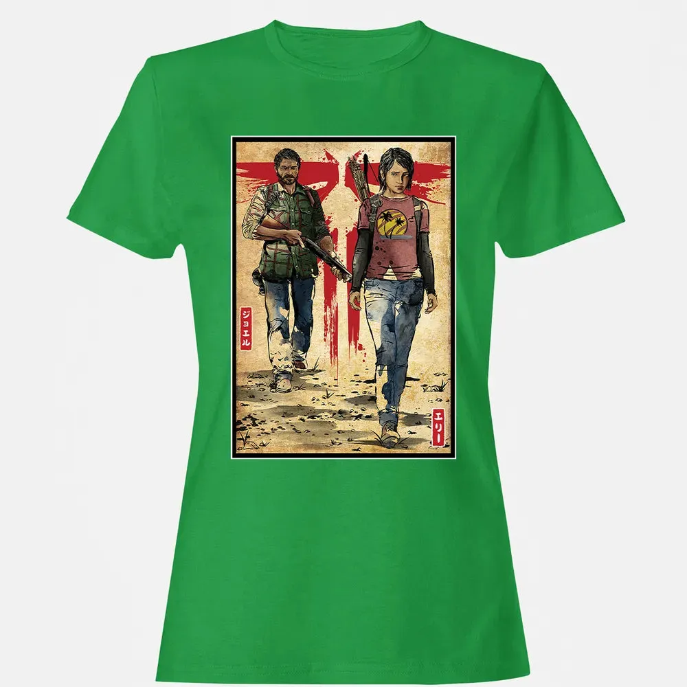 Joel and Ellie woodblock Women's T-shirt - 7