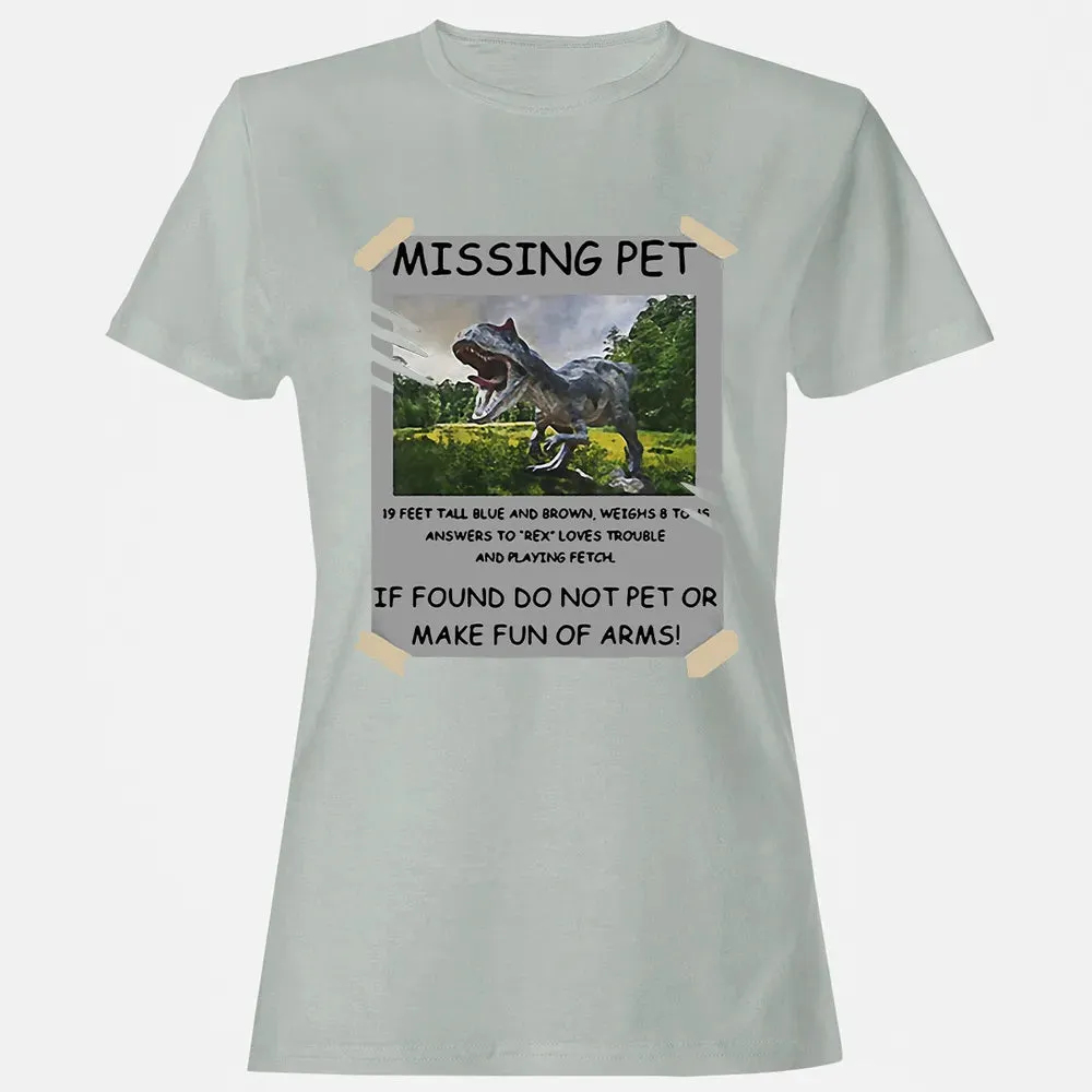 Dinosaur Missing Pet Women's T-shirt - 2