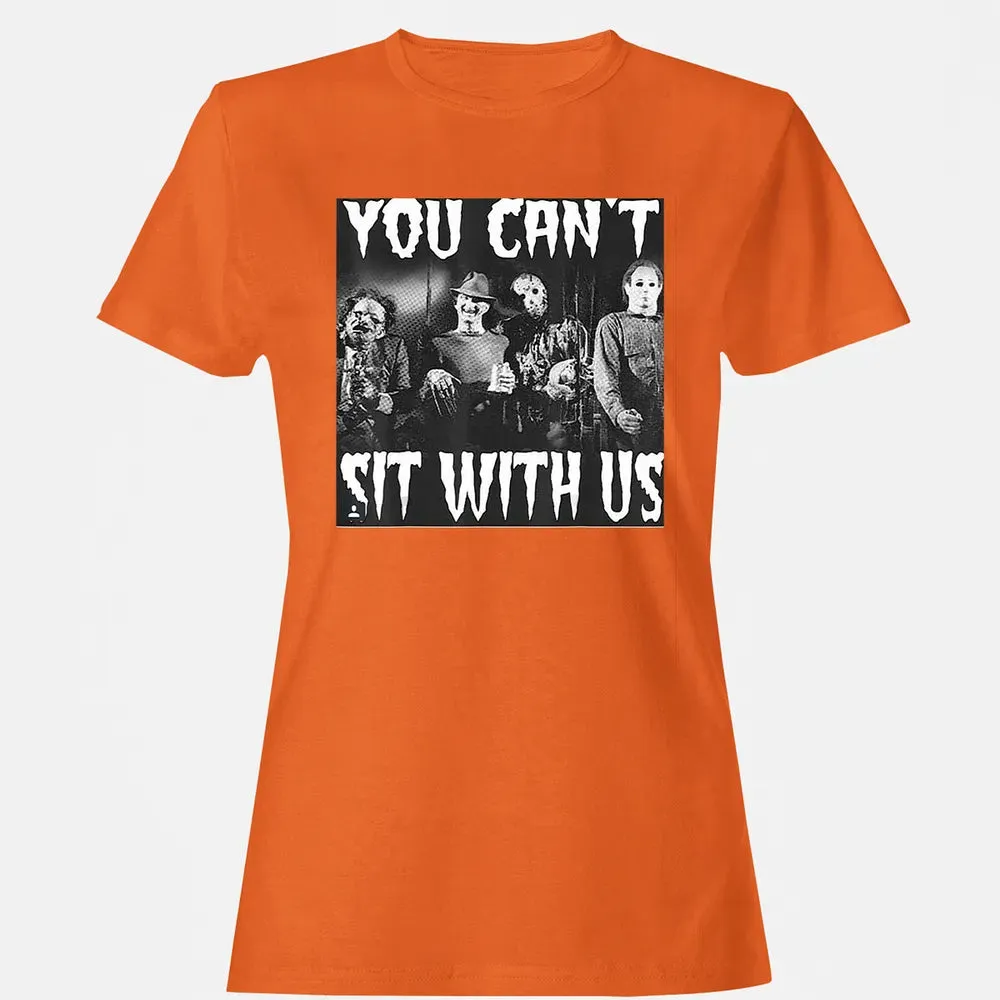 you can't sit with us funny halloween horror Women's T-shirt - 11