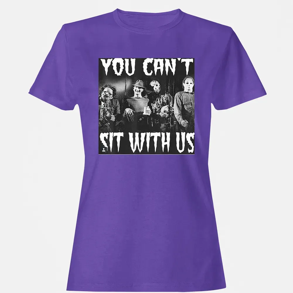 you can't sit with us funny halloween horror Women's T-shirt - 12