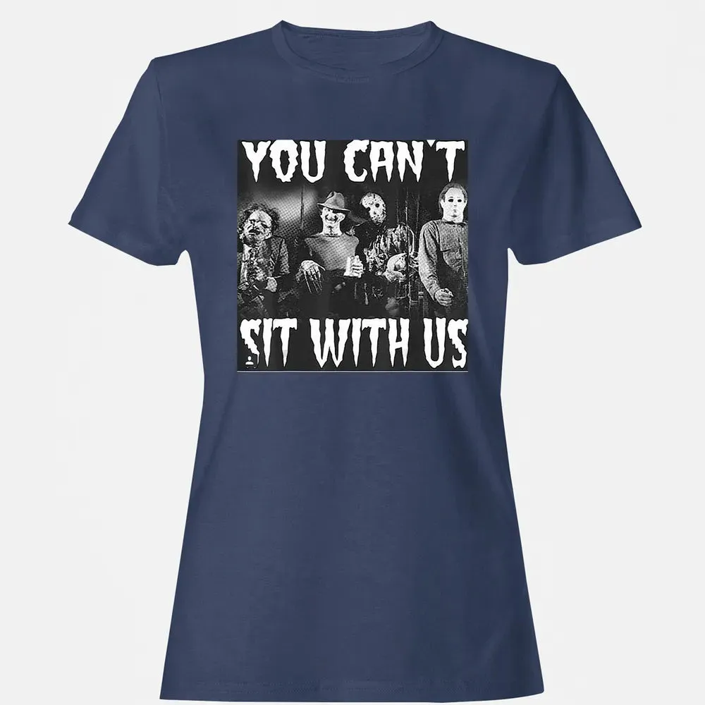 you can't sit with us funny halloween horror Women's T-shirt - 10