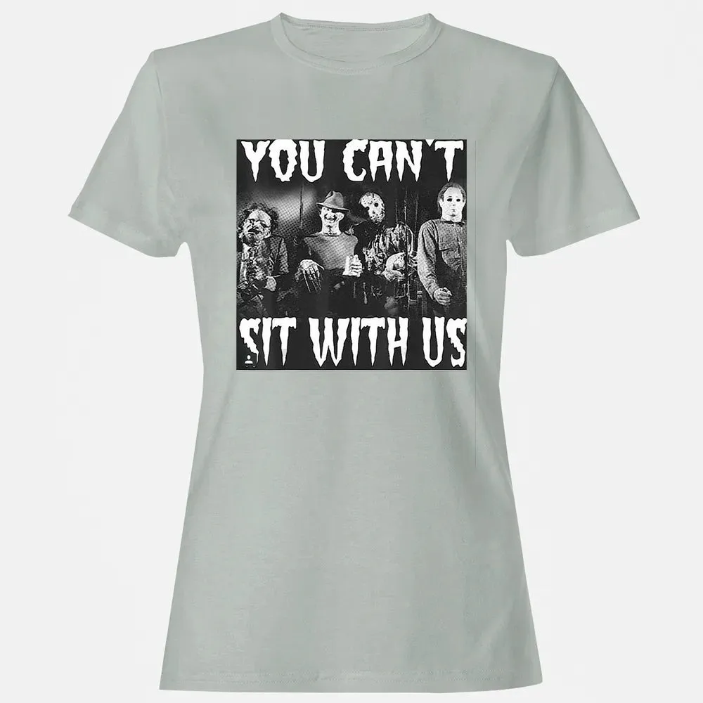 you can't sit with us funny halloween horror Women's T-shirt - 2