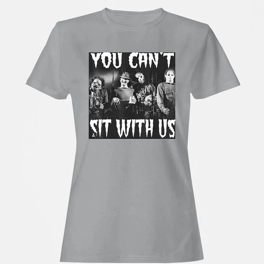 you can't sit with us funny halloween horror Women's T-shirt - 15