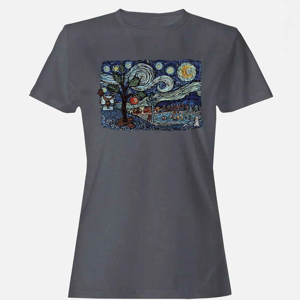 Starry Christmas Night Women's T-shirt - 5