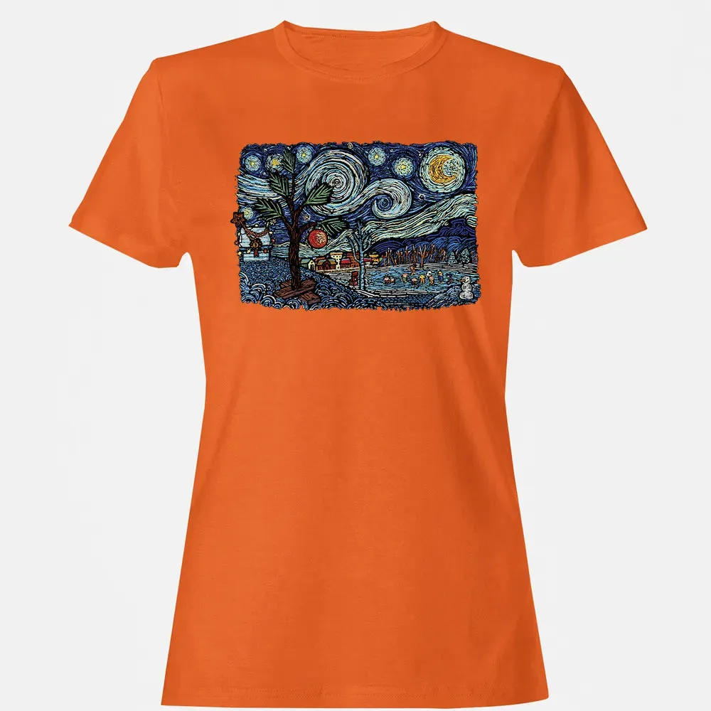 Starry Christmas Night Women's T-shirt - 11