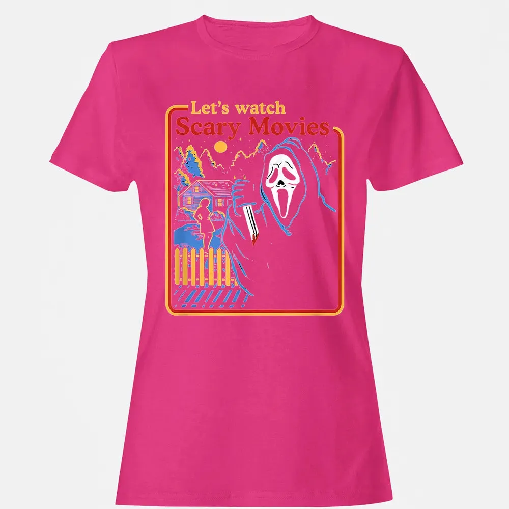 Lets Watch Scary Movies Women's T-shirt - 6