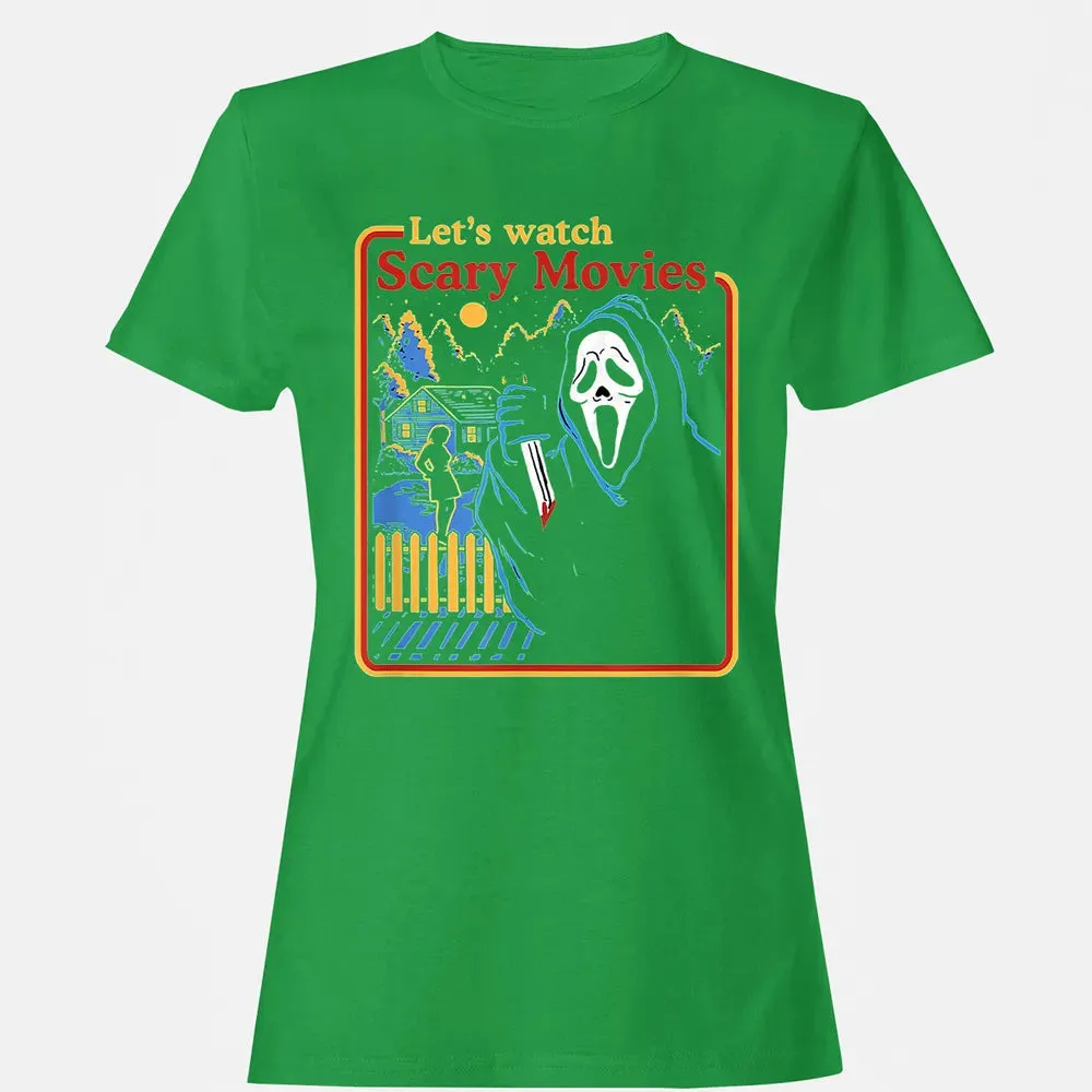 Lets Watch Scary Movies Women's T-shirt - 7